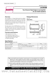 LA2900M datasheet pdf SANYO