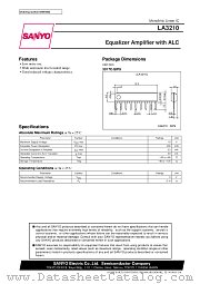 LA3210 datasheet pdf SANYO