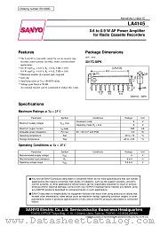 LA4145 datasheet pdf SANYO