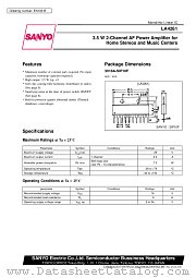 LA4261 datasheet pdf SANYO