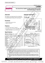 LA4598 datasheet pdf SANYO