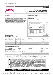 LA4636 datasheet pdf SANYO