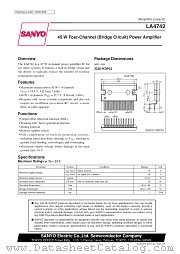 LA4742 datasheet pdf SANYO