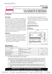 LA4906 datasheet pdf SANYO