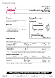 LA5314 datasheet pdf SANYO