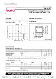 LA5318V datasheet pdf SANYO