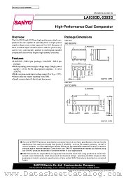 LA6393S datasheet pdf SANYO