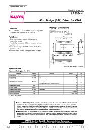 LA6564H datasheet pdf SANYO