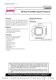 LA9605W datasheet pdf SANYO