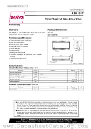 LB11817 datasheet pdf SANYO