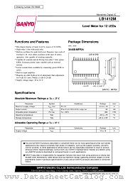 LB1412M datasheet pdf SANYO