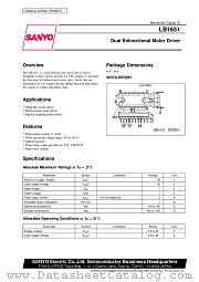 LB1651 datasheet pdf SANYO