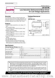 LB1831M datasheet pdf SANYO