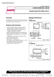 LB1860 datasheet pdf SANYO