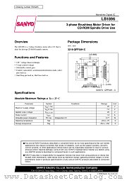 LB1896 datasheet pdf SANYO