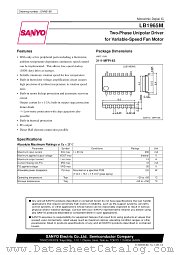 LB1965M datasheet pdf SANYO