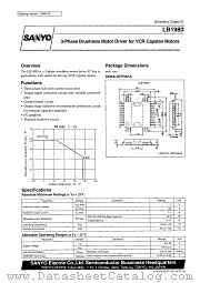 LB1980 datasheet pdf SANYO