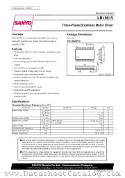 LB1981V datasheet pdf SANYO