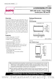 LC35W256EM datasheet pdf SANYO