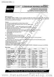 LC66406A datasheet pdf SANYO