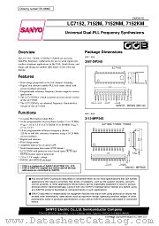 LC7152M datasheet pdf SANYO