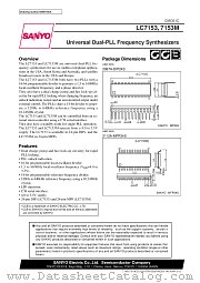 LC7153M datasheet pdf SANYO