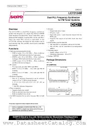 LC72134M datasheet pdf SANYO