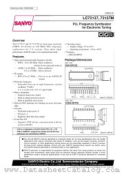 LC72137 datasheet pdf SANYO