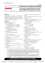 LC72342W datasheet pdf SANYO