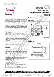 LC72720 datasheet pdf SANYO