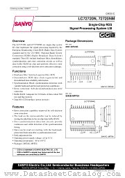 LC72720N datasheet pdf SANYO