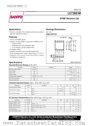 LC73881M datasheet pdf SANYO