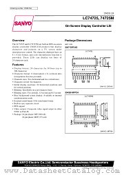 LC74725M datasheet pdf SANYO