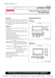 LC74782 datasheet pdf SANYO