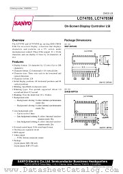 LC74785M datasheet pdf SANYO