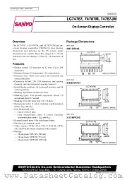 LC74787JM datasheet pdf SANYO