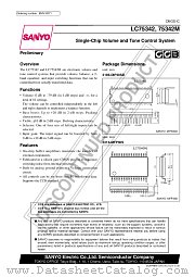 LC75342M datasheet pdf SANYO