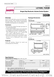 LC75392M datasheet pdf SANYO