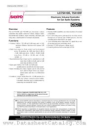 LC75410W datasheet pdf SANYO