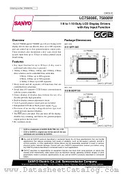 LC75808W datasheet pdf SANYO