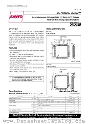 LC75852W datasheet pdf SANYO