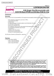 LC875016A datasheet pdf SANYO