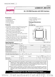 LC895127K datasheet pdf SANYO