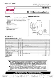 MCH5802 datasheet pdf SANYO