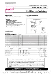 MCH6102 datasheet pdf SANYO