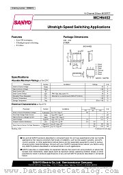 MCH6402 datasheet pdf SANYO