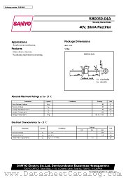 SB0030-04A datasheet pdf SANYO