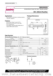 SB02W03S datasheet pdf SANYO