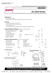 SB05W05V datasheet pdf SANYO