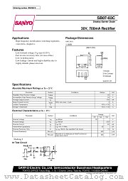 SB07-03C datasheet pdf SANYO